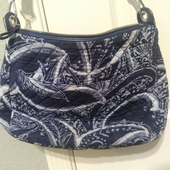 Vera Bradley Iconic Signature Indio Pattern Little Crossbody Hipster Bag - Picture 4 of 16